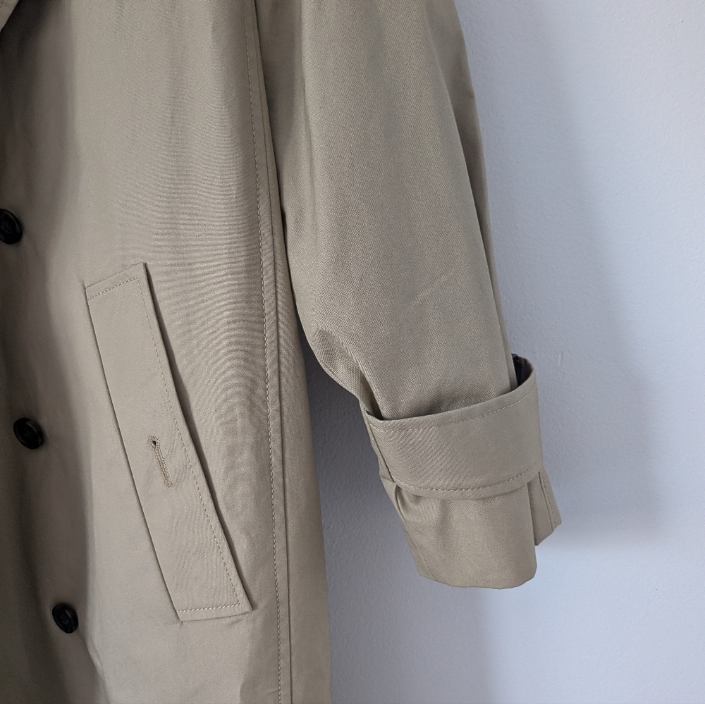 J. Crew Relaxed Oversized Tan Trench Coat - Picture 9 of 13